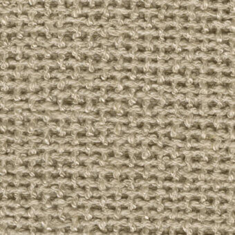 Beige woven fabric texture with linear pattern, dense heathered weave, matte finish, and visible yarn intersections suggesting linen or blend.